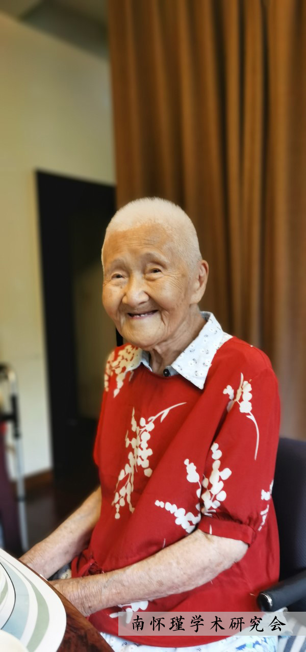 2020年7月22日，劉雨虹老師於凈名蘭若（已屆百歲）